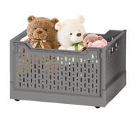 Storage Basket - Storage Basket with Wheels 28 x 29 x 38.5 cm for Pantry | of Foldaway Files | Storage Box for Various Items for Studentesc Dormitory