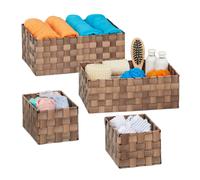 Storage basket Woven Baskets Rectangular Hamper Stackable Woven Storage Baskets