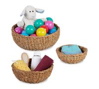 Storage basket Woven Organiser Boxes Natural Lightweight Storage Baskets Set