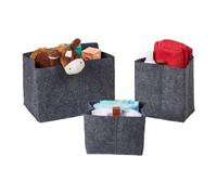 Storage baskets felt organisers lightweight Rectangular storage boxes
