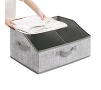 Storage Baskets for Organising - Foldable Organizer with 3 Handles - Foldable Basket Organizer for Clothes - Living Room Bathroom Bedroom Office Clothes Blanket Towel