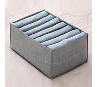 Storage Baskets for Organizing, Foldable Closet Storages Bins with Dividers, Fabric Shelf Organizer for Clothes, Jeans, Underwear, Shelf, Wardrobe, Bedroom