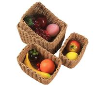 Storage Baskets for Shelves, Wardrobe Storage Boxes, 4 Pieces, Decorative Cupboard for Pantry, Bathroom, Bookcase, Children's Room, Kitchen, Under the Bed, Toy, Blanket Hand