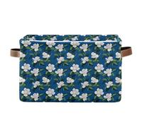 storage baskets Gardenia Cloud White Blue Foldable and waterproof serviceable fabric storage cubes with sturdy handle tubs Decorations 2 Piecing for home cosas para guardar juguetes