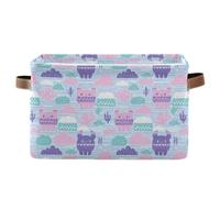 storage baskets Naughty Beach Demon Pink Purple foldable and waterproof storage bins with sturdy handle tub medium set of 2 for sheet para organizar ropa en el close