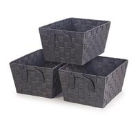 Storage Baskets Set Of 3, Storage Baskets For Shelves, Storage Boxes Storag