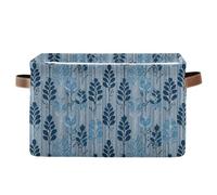 storage baskets William Morris Style Striped Sorrel folding and waterproof foldable storage cubes baskets with sturdy handle bags Decorating set of 2 for shelf cajas plegables para almacenar