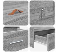 Storage Bed Frame with Drawer with Headboard & footboard w/ Storage 120 x 190 cm