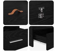 Storage Bed Frame with Drawer with Headboard & footboard w/ Storage 120 x 190 cm