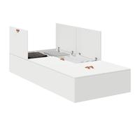 Storage Bed Frame with Storage with Door Engineered Wood Platform Home vidaXL