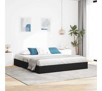 Storage Bed with Headboard Black 180 x 200 cm Velvet