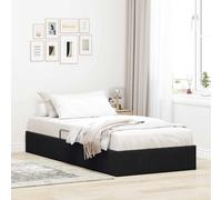 Storage Bed with Headboard Black 90 x 190 cm Velvet
