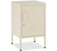 Tectake Metal Bedside Table Baker - Cream