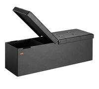 Storage Bench Black 115x38x38cm Foldable