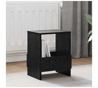 vidaXL Magazine Rack 2 pcs Black Oak 35 x 30 x 45 cm