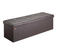 Storage Bench Brown 115x38x38cm Foldable