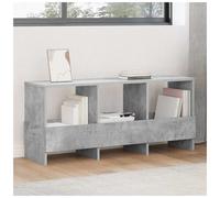 Storage Bench Concrete Grey 102x30x45cm Engineered Wood Magazine Rack Seat Plus