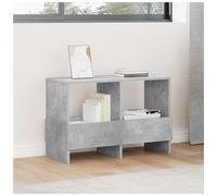 Storage Bench Concrete Grey 68.5x30x45cm Engineered Wood Magazine Rack Seat Home