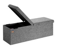 Storage Bench Dark Grey 115x38x38cm Foldable