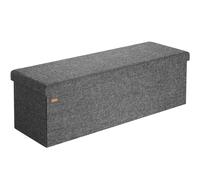 Storage Bench Dark Grey 37x13x13ft Foldable