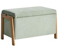 Storage Bench EDLAND Fabric Light Green
