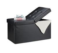 Storage bench Faux Leather Chest Multi-functional Hallway Seat 2-Seater Durable