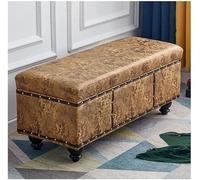 Storage bench Foldable Storage Ottoman Footrest Seat Short Foot Rest Stool Technology cloth material Ottoman Storage Stool Sofa Seat Foot Rest Stool Ottoman for,Ginger-40X40X45cm