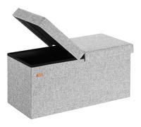 Storage Bench Light Grey 80x40x40cm