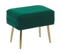 Storage Bench ODESSA Dark Green Velvet