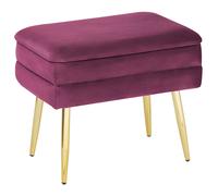 Storage Bench ODESSA Velvet Burgundy