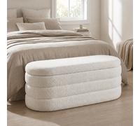 Storage Bench Padded Bench Hall Bench Seat Box Teddy Fabric
