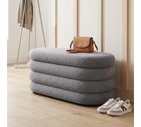 Storage Bench Padded Bench Hall Bench Seat Box Teddy Fabric