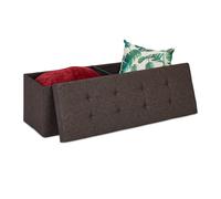 Storage bench Padded Chest Entryway Seat 120 L Hinged Lid Storage Ottoman
