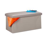 Storage bench Padded Ottoman Decorative Footstool 84 L Collapsible Lightweight