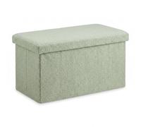 Storage bench Upholstered bench Hallway storage seat Teddy fabric