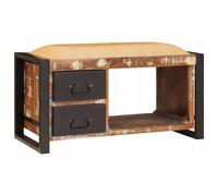 Storage Bench with Drawer Unit Furniture Piece Indoor Seating Home vidaXL