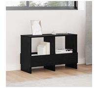 Storage Bench with Magazine Rack Black Oak 68.5x30x45cm Engineered Wood Seating