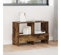 Storage Bench with Magazine Rack Smoked Oak 68.5x30x45cm Engineered Wood Indoor