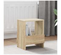 Storage Bench with Magazine Rack Sonoma Oak 35 x 30 x 45 cm Engineered Wood Seat