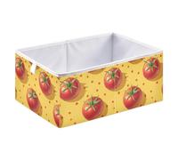Storage Bin Foldable Organizer Basket for Classroom 11.02x11.02x11.02in Stem Mustard Cottage Style