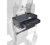 Storage Bin for Traeger Pellet Grill Caddy with Paper Towel Holder, Temperature Probe Box, and Hanging Hooks - Smoker Accessories for Traeger Pro Series 22/34, Ironwood 885/650, Pro 780/575, Pit Boss