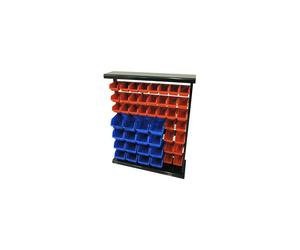 Storage Bins Rack 47 Plastic Tools Box Organiser Workshop Shed (Neilsen CT0781)