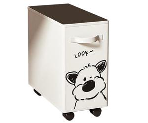 Storage Bins - Under Desk Fabric Laundry Basket, Slim Rolling Storage Organizer, Mobile Fabric Bin, Foldable Rolling Laundry Basket | The Versatile Organization Solution