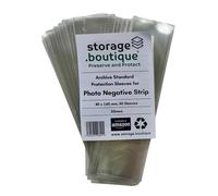 storage.boutique 35mm Photograph Negative Strip Protection Sleeves, Archive Standard, 40 x 160 mm, 50