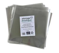 storage.boutique, 7" Single Vinyl Record (45RPM) Protective Sleeves, Archive Standard, Acid Free, 190 x 190 mm, 50