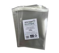 storage.boutique CD in Jewel CASE/Single DIGIPACK Protection Sleeves, Archive Standard, Acid Free, Size 3, 135 x 185mm Peel & Seal, 50