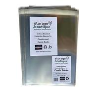 storage.boutique COMICBOOK Protection Sleeves, Archive Standard, Acid Free, Golden Age, Size 3, 266 x 196 mm + 30 mm Lip, 50