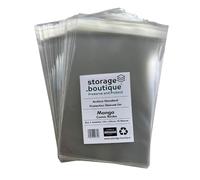 storage.boutique Manga Comic Book Protection Sleeves, Archive Standard, Size 1, Sealable, 135 x 185mm, 50