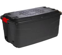 Storage Box 145L Strata Heavy Duty Trunk With Red Handles, Storage Container