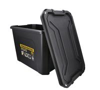 Tool Storage Box 60 Litres Durable Impact-Resistant Plastic, Secure & Stackable Design, Waterproof Dustproof Chest Latches, Versatile for Tools, Toys, Craft Equipment TOUGH MASTER